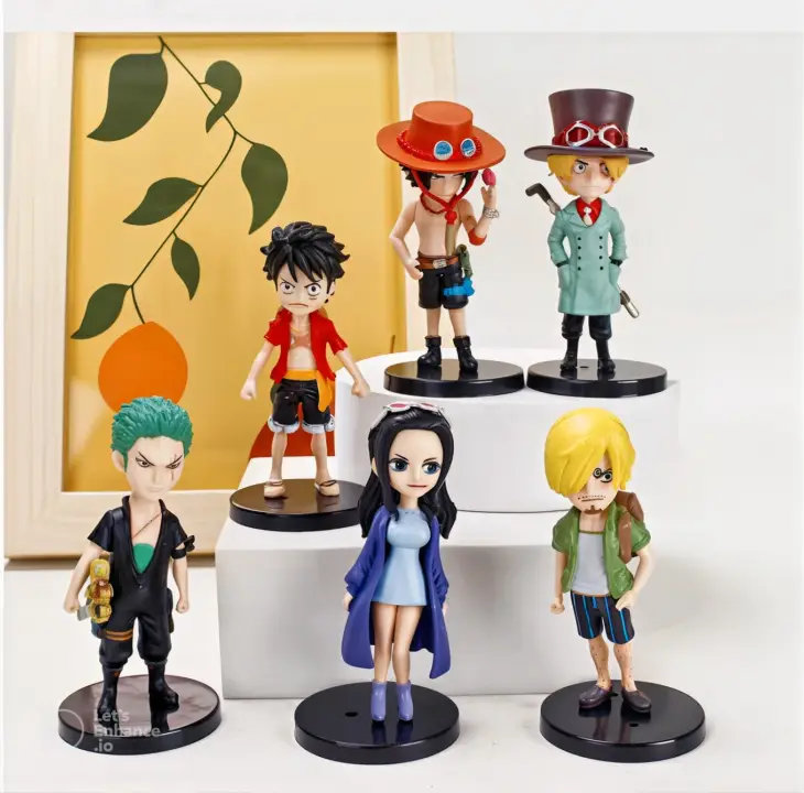One Piece: Set of 6 Chibi Action Figure - Image 5